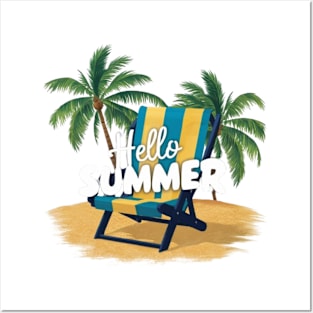 Summer hello summer Posters and Art